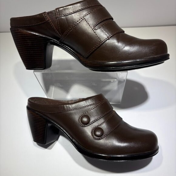 Dansko 3307457800 Brown Leather Slip-On Mule Heel Women's Size 6 - Picture 1 of 8